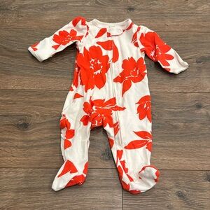 Carters Baby Pajamas Floral 0-3. NWOT.